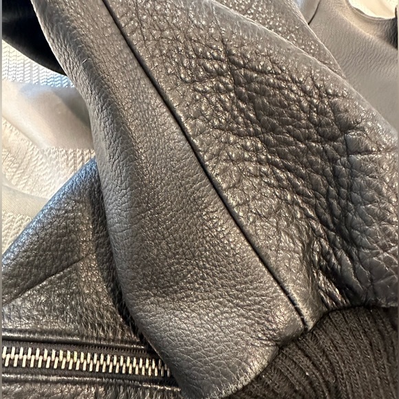 Paul and Joe for Target black leather bomber jacket size Small - Picture 15 of 16